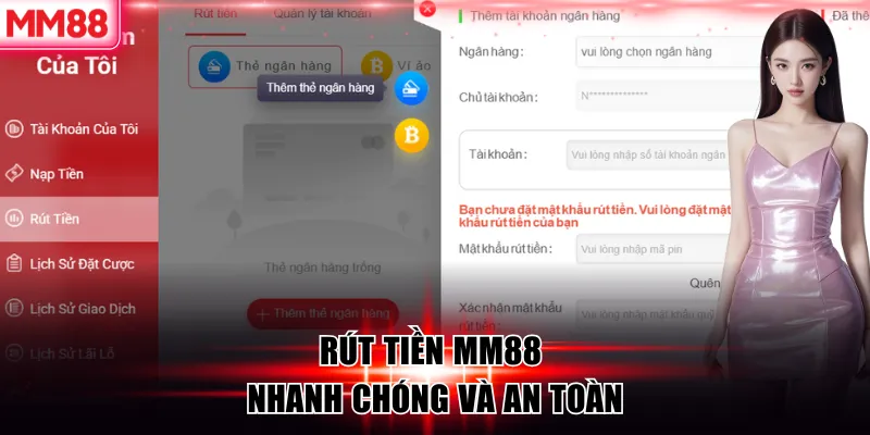 Rút tiền MM88 nhanh chóng và an toàn